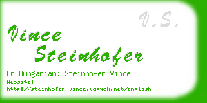 vince steinhofer business card